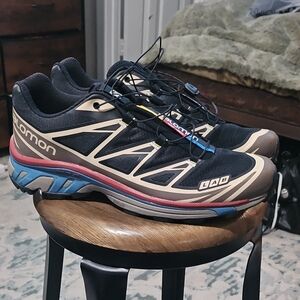 Salomon Black and Tan Trail Shoes